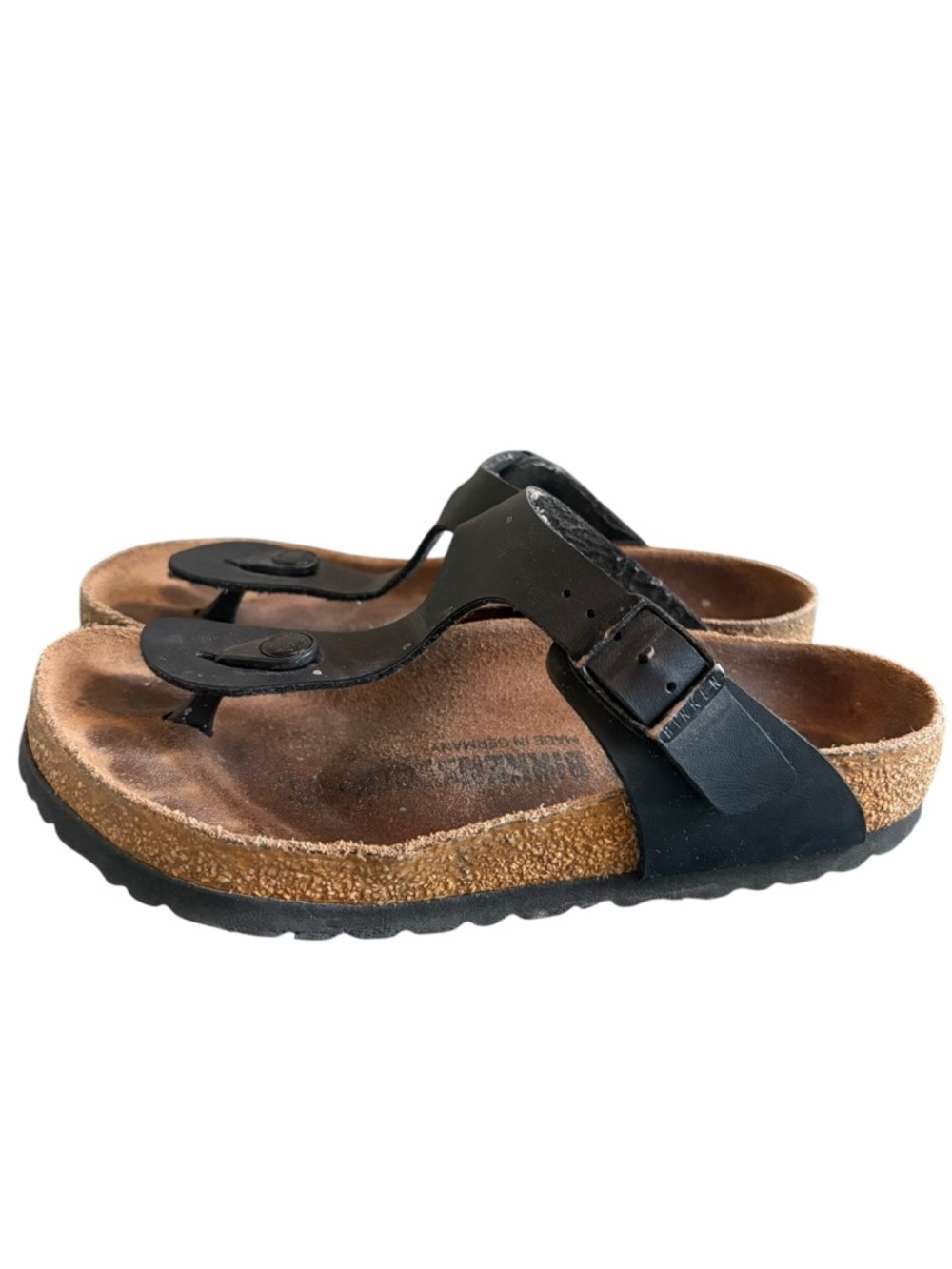 Birkenstock Gizeh In Black Birko-Flor - Picture 3 of 13